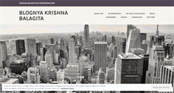 Desktop Screenshot of krishnabalagita.wordpress.com