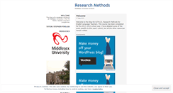 Desktop Screenshot of mdxresearchmethods.wordpress.com