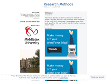Tablet Screenshot of mdxresearchmethods.wordpress.com