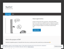 Tablet Screenshot of nutzu.wordpress.com