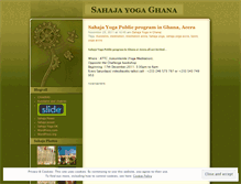 Tablet Screenshot of ghanayoga.wordpress.com