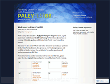 Tablet Screenshot of paleyfest08.wordpress.com