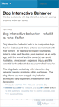 Mobile Screenshot of doginteractivebehavior.wordpress.com