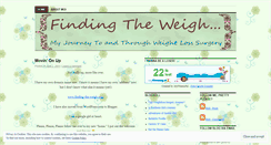 Desktop Screenshot of findingtheweigh.wordpress.com