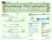 Tablet Screenshot of findingtheweigh.wordpress.com