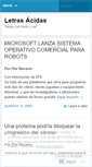 Mobile Screenshot of letrasacidas.wordpress.com
