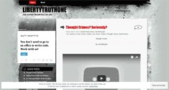 Desktop Screenshot of libertytruthone.wordpress.com