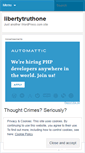 Mobile Screenshot of libertytruthone.wordpress.com