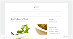 Desktop Screenshot of gotaste.wordpress.com