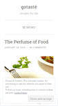 Mobile Screenshot of gotaste.wordpress.com