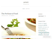 Tablet Screenshot of gotaste.wordpress.com