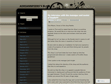 Tablet Screenshot of adriannpiers.wordpress.com