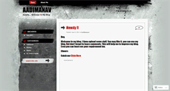 Desktop Screenshot of aadimanav.wordpress.com