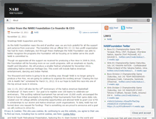 Tablet Screenshot of nabifoundation.wordpress.com