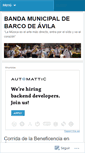 Mobile Screenshot of bandamunicipalbarcodeavila.wordpress.com