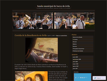 Tablet Screenshot of bandamunicipalbarcodeavila.wordpress.com