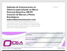 Tablet Screenshot of oideacomunicacion.wordpress.com