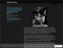 Tablet Screenshot of ideclaire.wordpress.com