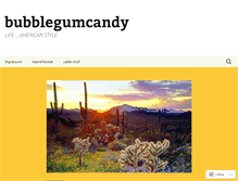 Tablet Screenshot of bubblegumcandy.wordpress.com