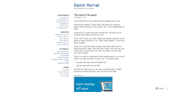 Desktop Screenshot of damirhorvat.wordpress.com