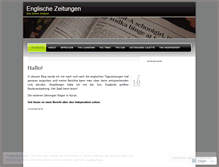 Tablet Screenshot of englischezeitungen.wordpress.com