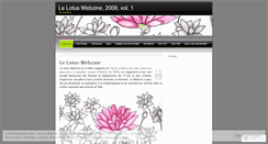 Desktop Screenshot of lelotuswebzinearchives.wordpress.com