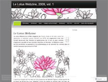 Tablet Screenshot of lelotuswebzinearchives.wordpress.com