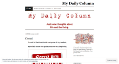 Desktop Screenshot of mydailycolumn.wordpress.com