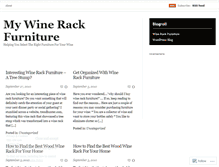 Tablet Screenshot of mywinerackfurniture.wordpress.com