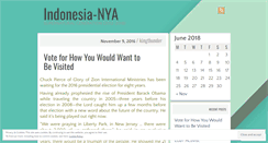 Desktop Screenshot of indonesianya.wordpress.com