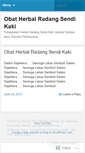 Mobile Screenshot of obatherbalradangsendikaki.wordpress.com