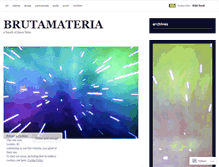 Tablet Screenshot of brutamateria.wordpress.com