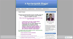 Desktop Screenshot of karrierteremtes.wordpress.com
