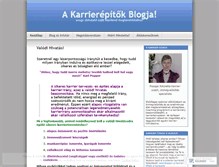 Tablet Screenshot of karrierteremtes.wordpress.com