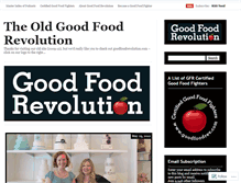 Tablet Screenshot of goodfoodrevolution.wordpress.com