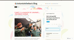 Desktop Screenshot of antoniointhebox.wordpress.com