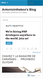 Mobile Screenshot of antoniointhebox.wordpress.com