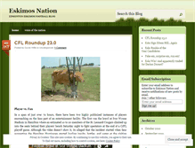Tablet Screenshot of eskimosnation.wordpress.com