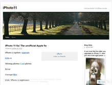 Tablet Screenshot of iphoto11.wordpress.com