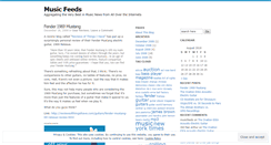 Desktop Screenshot of musicfeeds.wordpress.com