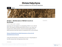Tablet Screenshot of divisiahalychyna.wordpress.com