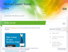 Tablet Screenshot of michaeljamesstoneonline.wordpress.com