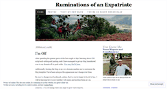 Desktop Screenshot of expatriateruminations.wordpress.com