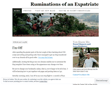 Tablet Screenshot of expatriateruminations.wordpress.com