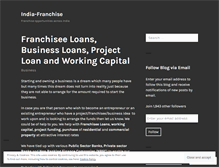 Tablet Screenshot of franchiseopportunitiesinindia.wordpress.com