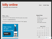 Tablet Screenshot of billyonline.wordpress.com