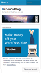 Mobile Screenshot of kchew.wordpress.com
