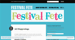 Desktop Screenshot of festivalfete.wordpress.com
