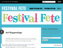 Tablet Screenshot of festivalfete.wordpress.com