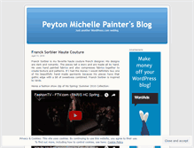 Tablet Screenshot of peytonmichelle.wordpress.com